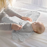 SwaddleMe by Ingenuity Original Preemie Swaddle in ivory, 0-2 months, 100% cotton, secure hook-and-loop closures