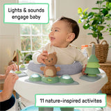 Ingenuity Spring and Sprout 2-in-1 Baby Activity Center jumper with toys and rotating seat