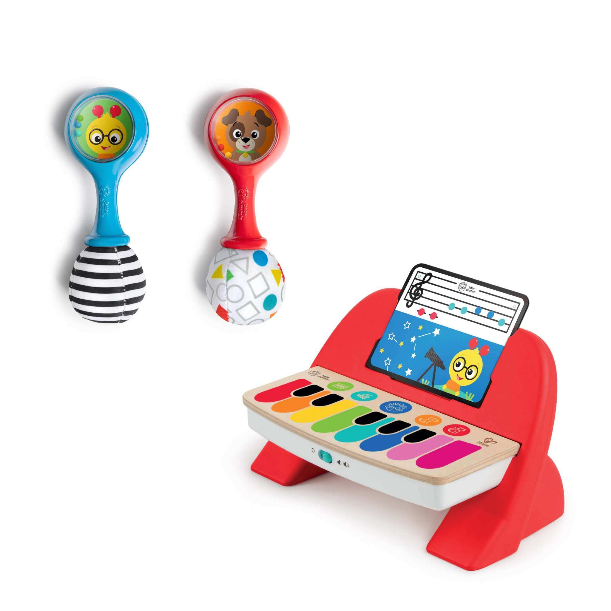 Baby Einstein First Tunes piano and maracas musical gift set for babies