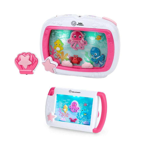 Baby Einstein Sea Dreams Soother pink crib and portable sound machine toys