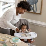 Ingenuity Twist & Dine plates 2-pack with locking sections for toddlers, dishwasher and microwave safe, BPA-free