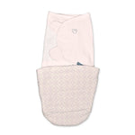 SwaddleMe by Ingenuity All Season Swaddle in Tiny Tiles pattern for newborns 0-3 months, 100% cotton baby wrap with adjustable quick-flip design and secure hook-and-loop closures