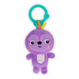 Bright Starts Jingle Joy Reach & Rattle Toy – Purple Sloth - Unisex, Newborn +