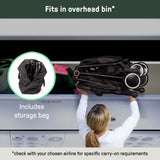 Ingenuity 3D Travelmate Pro Travel Stroller with Fold-Away Ride-On Board, Car Seat Compatible - Black