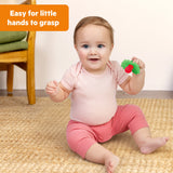 Bright Starts Raspberry Bliss Silicone Baby Teether Toy, Unisex, Ages 3 Months+