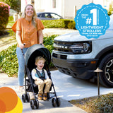 Bright Starts Ford Bronco HighGear Lightweight Convenience Stroller, Area 51 Blue/Green