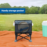 Ford Bronco Pop 'N Sit portable booster seat in Area 51 color with removable tray and carrying bag for babies and toddlers