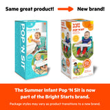 Bright Starts Pop 'N Sit Portable Booster, Pink