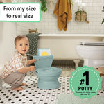 Green Summer by Ingenuity My Size Potty Pro toddler training potty with realistic flush handle and storage compartment