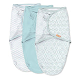 SwaddleMe by Ingenuity Original Swaddle small/medium 0-3 months 3-pack Newport Shores 100% cotton baby wrap