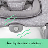 Summer 2-in-1 baby bouncer and rocker duo in light gray tweed