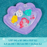 Bright Starts Disney The Little Mermaid Sea Treasures Tummy Time Water Mat, Purple
