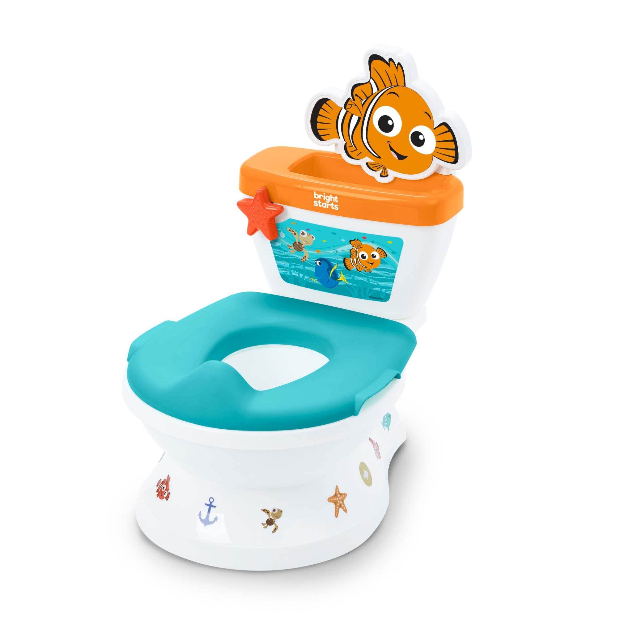 Disney Baby Finding Nemo My Size 2-in-1 toddler potty training toilet with stickers and sounds