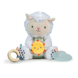 Ingenuity Calm Springs Plush Sheppy sheep baby activity toy with teether and textured fabrics