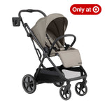 Ingenuity 3DSuite Modular Stroller with reversible seat, one-hand fold, large storage basket, and car seat compatibility in cashew color