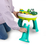 Bright Starts Giggly Gator Pop Activity Table, 45+ Sounds, Melodies & Lights, Spinning Ball Drop, Unisex, 6M+