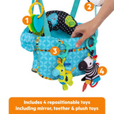 Bright Starts Bounce 'n Spring Deluxe door jumper with toys