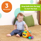 Bright Starts Spin ’n’ Chase Bug Ball Popper Toy with Lights & Music, Unisex, 6M+