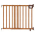 Ingenuity The Stairway 48W Series brown wood safety gate for stairs and hallways with comfort grip handle and locking indicator