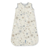 SwaddleMe by Ingenuity baby night sack sleeper in celestial dance print for 0-3 months, 100% cotton wearable blanket with 2-way zipper and cozy design