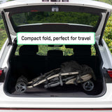Ingenuity 3Dlite Jewel lightweight khaki stroller with car seat compatibility and large canopy