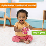 Bright Starts Oball Easy Grasp Baby Rattle Ball in Pink, 4"