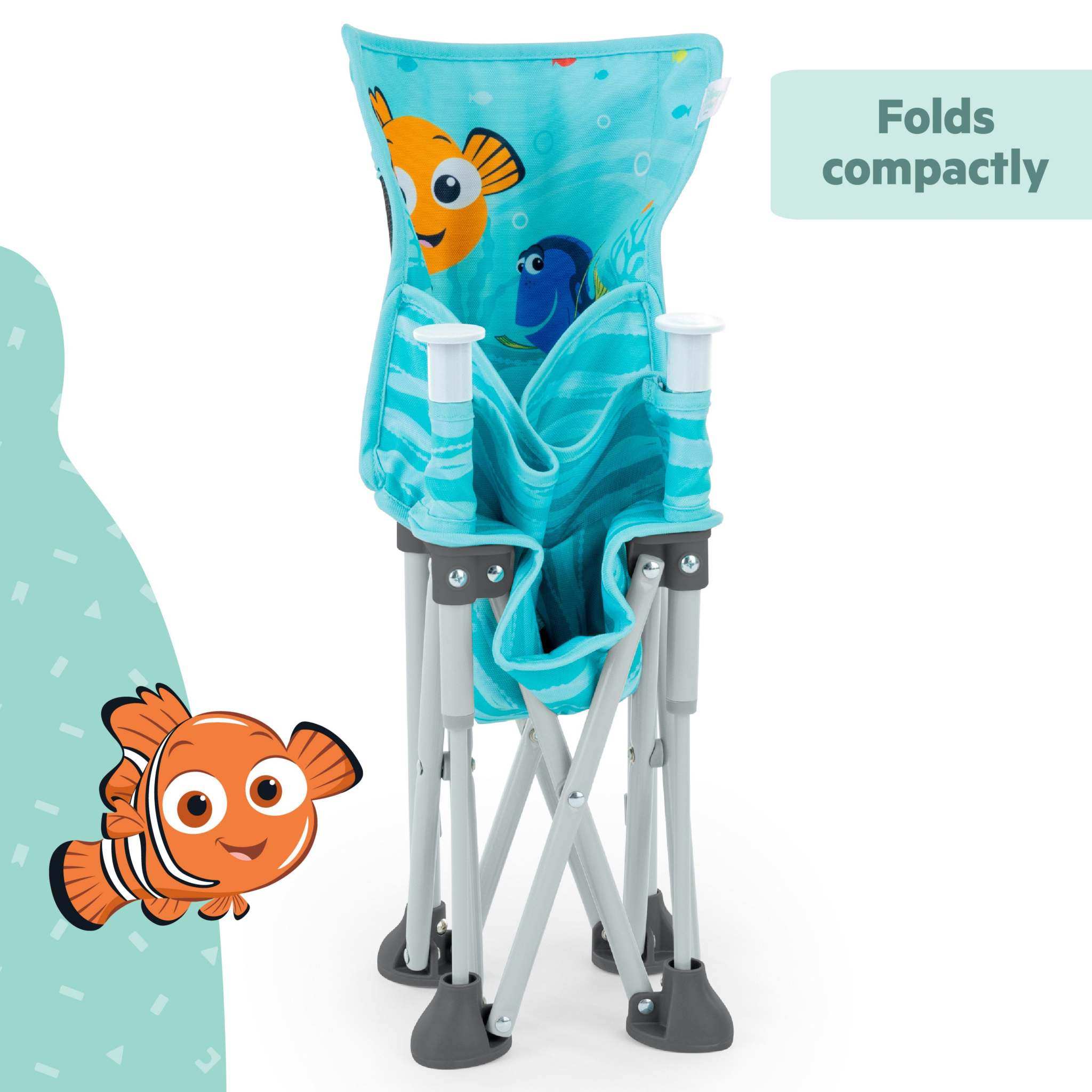 Bright Starts Disney Baby Pop 'N Sit portable booster seat with Finding Nemo design