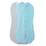 SwaddleMe by Ingenuity newborn zip-up swaddle pod with dinosaur print for 0-3 months babies