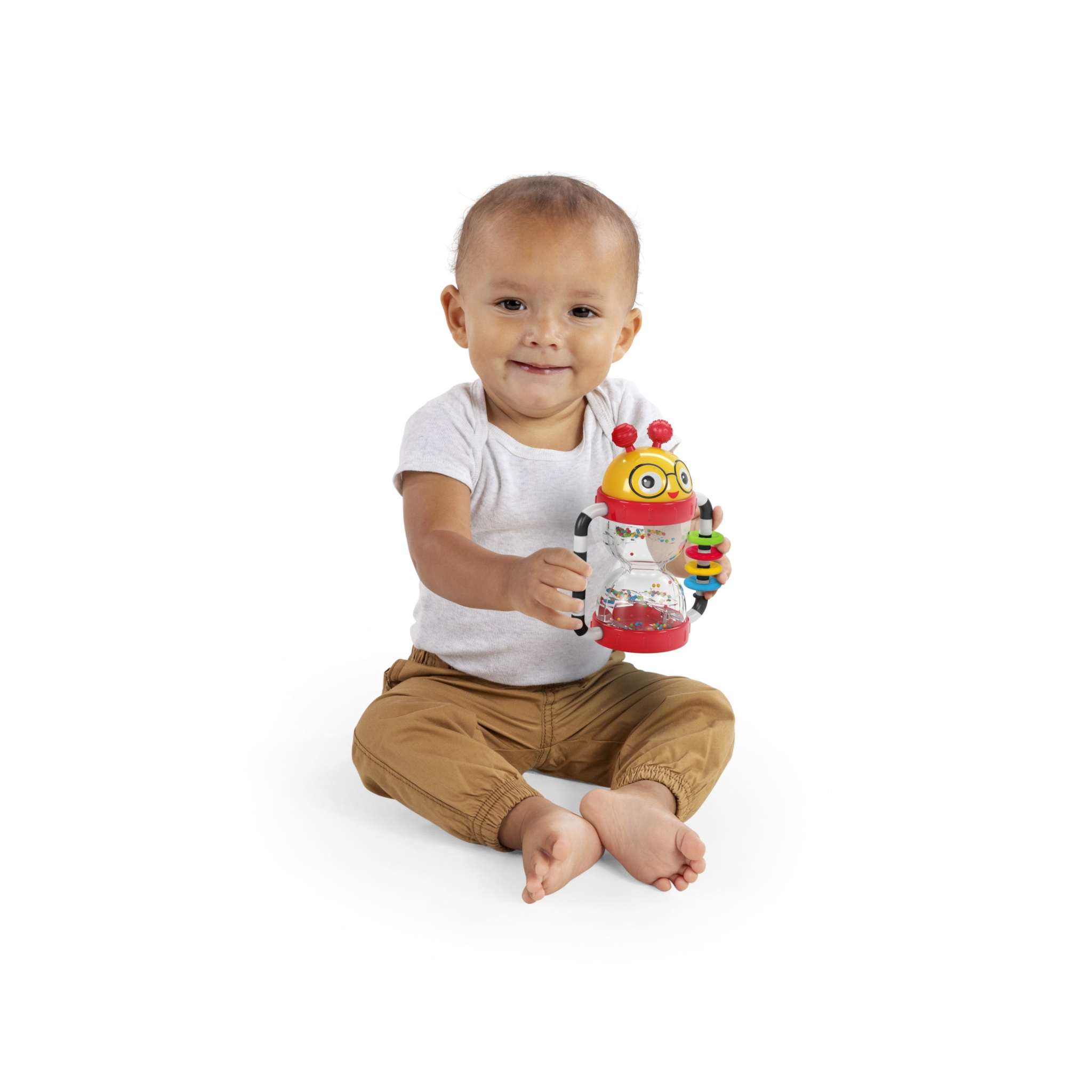 Baby Sensory Rattle with Mirror and 5 Features