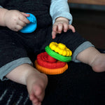 Baby Einstein 5-piece multi-textured stacking teether toy for infants