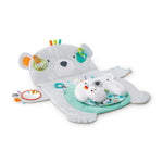 Bright Starts Polar Bear Tummy Time Prop & Play mat with detachable toys and prop pillow for baby development