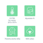 SwaddleMe by Ingenuity Original Swaddle for newborns 0-3 months, 100% cotton, 3-pack, small/medium size