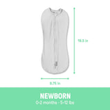SwaddleMe by Ingenuity newborn swaddle pod in elephant skies pattern for 0-2 months baby