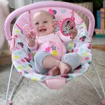 Vibrating Baby Seat Minnie Mouse Spotty Dotty Bouncer
