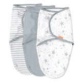 SwaddleMe by Ingenuity Original newborn swaddle size SM 0-3 months 3-pack Twinkle Twinkle design