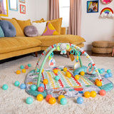Bright Starts 5-in-1 Your Way Ball Play Baby Activity Gym & Ball Pit, Totally Tropical
