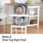 Ingenuity Trio Elite 3-in-1 high chair in slate gray, convertible toddler seat and booster with washable pad and BPA-free tray