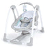 Ingenuity ConvertMe Swing-2-Seat portable baby swing with foldable design and plush bear toy